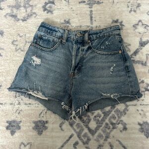 Wild Fable Blue Distressed Jean Shorts